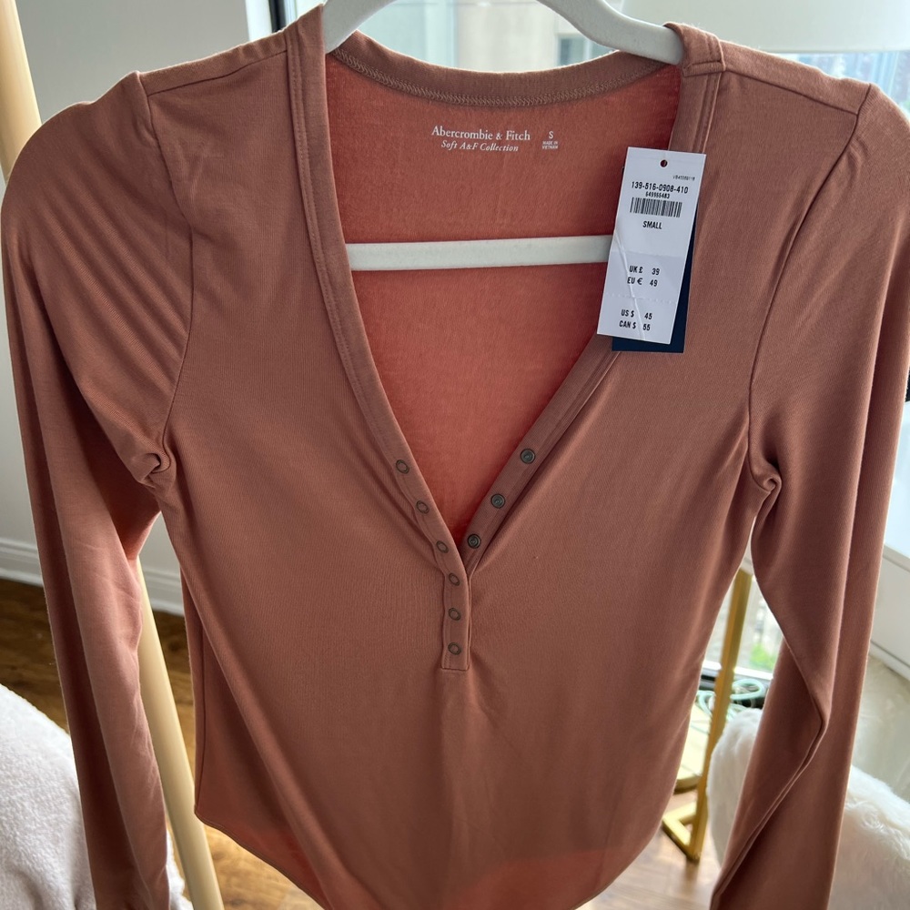 Brand New Abercrombie & Fitch Long Sleeve Bodysuit